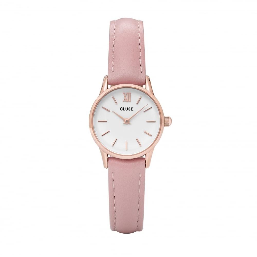 Cluse Women&#39;s CL50010 La Vedette Pink Leather Watch