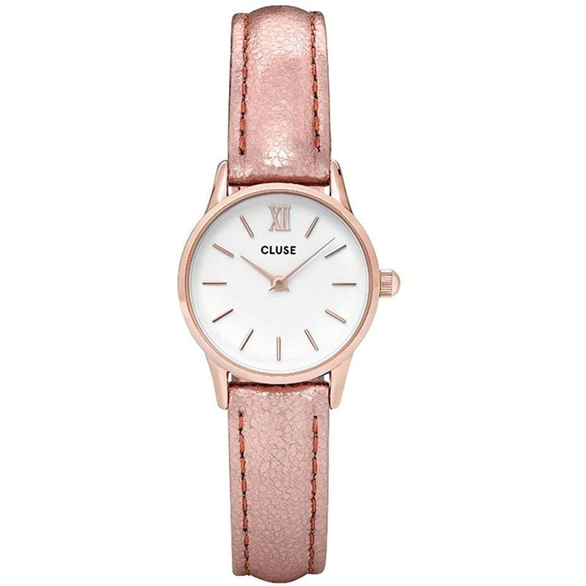 Cluse Women&#39;s CL50020 La Vedette Rose-Tone Leather Watch