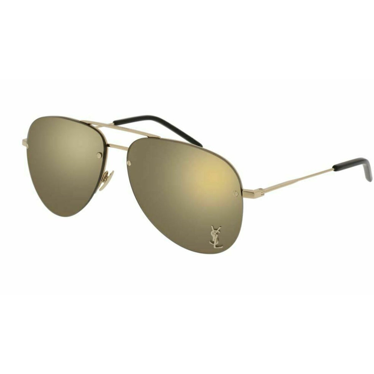 Saint Laurent Unisex Sunglasses Spring Summer 2017 Gold Bronze Nylon Nylon Light CLASSIC 11 M 004
