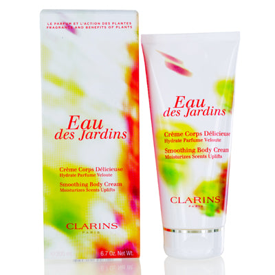 Clarins Eau Des Jardins Smoothing Body Cream 6.7 Oz (200 Ml) 80050169