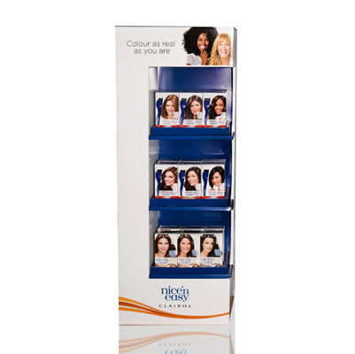 Clairol 21Pc Nice &#39;N Easy + Root Touch Up In 48&quot; Jj17 Floor Stand Display  