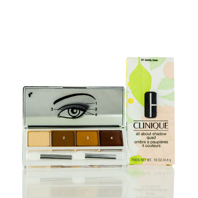 Clinique All About Shadow Quad #01 Teddy Bear .16 Oz Slightly Damaged 7PWL-01