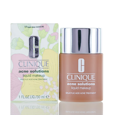 Clinique Acne Solutions Liquid Makeup 17 Fresh Deep Neutral 1.0 Oz 6WPR-17