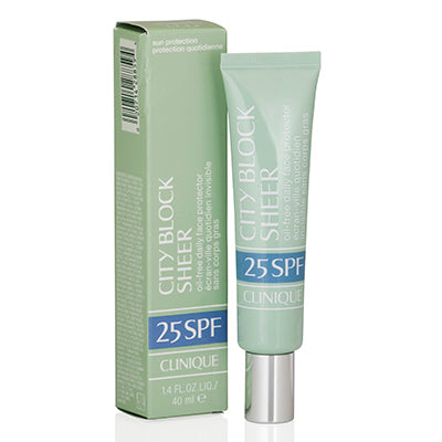 Clinique City Block Sheer  Oil-Free Daily Face Protector Spf 25 Sl. Dmg 1.4 Oz 6KF501A000