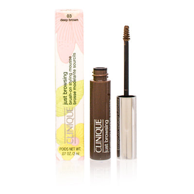 Clinique Just Browsing Brush-On Styling Mousse 03 Deep Brown 0.07 Oz (0.022) ZGH50301114