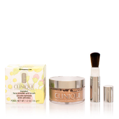 Clinique Blended Face Powder And Brush Transparency 2 Slightly Damaged 1.2 Oz 6362-02