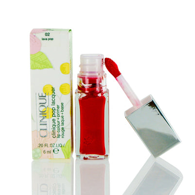 Clinique Pop Lacquer Lip Colour (Gloss) + Primer 02 Lava Pop .20 Oz ZN3J-02