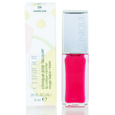 Clinique Pop Lacquer Lip Colour (Gloss) + Primer 04 Sweetie Pop .20 Oz ZN3J-04