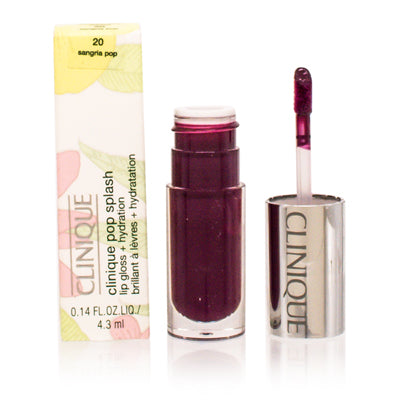 Clinique Pop Splash Lip Gloss + Hydration (20) Sangria Pop .14 Oz (4.3 Ml) K26020