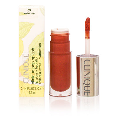 Clinique Pop Splash Lip Gloss + Hydration (03) Sorbet Pop .14 Oz (4.3 Ml) K26003