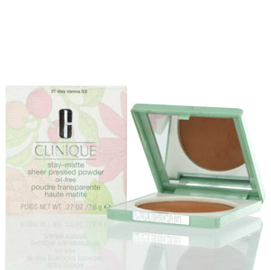 Clinique Stay-Matte Sheer Pressed Powder 21 Stay Sienna .27 Oz 645J-21