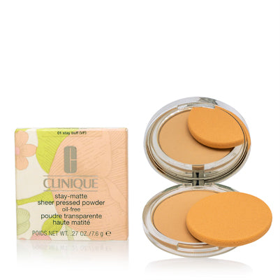 Clinique Stay-Matte Sheer Pressed Powder 01 Stay Buff .27 Oz 645J-01