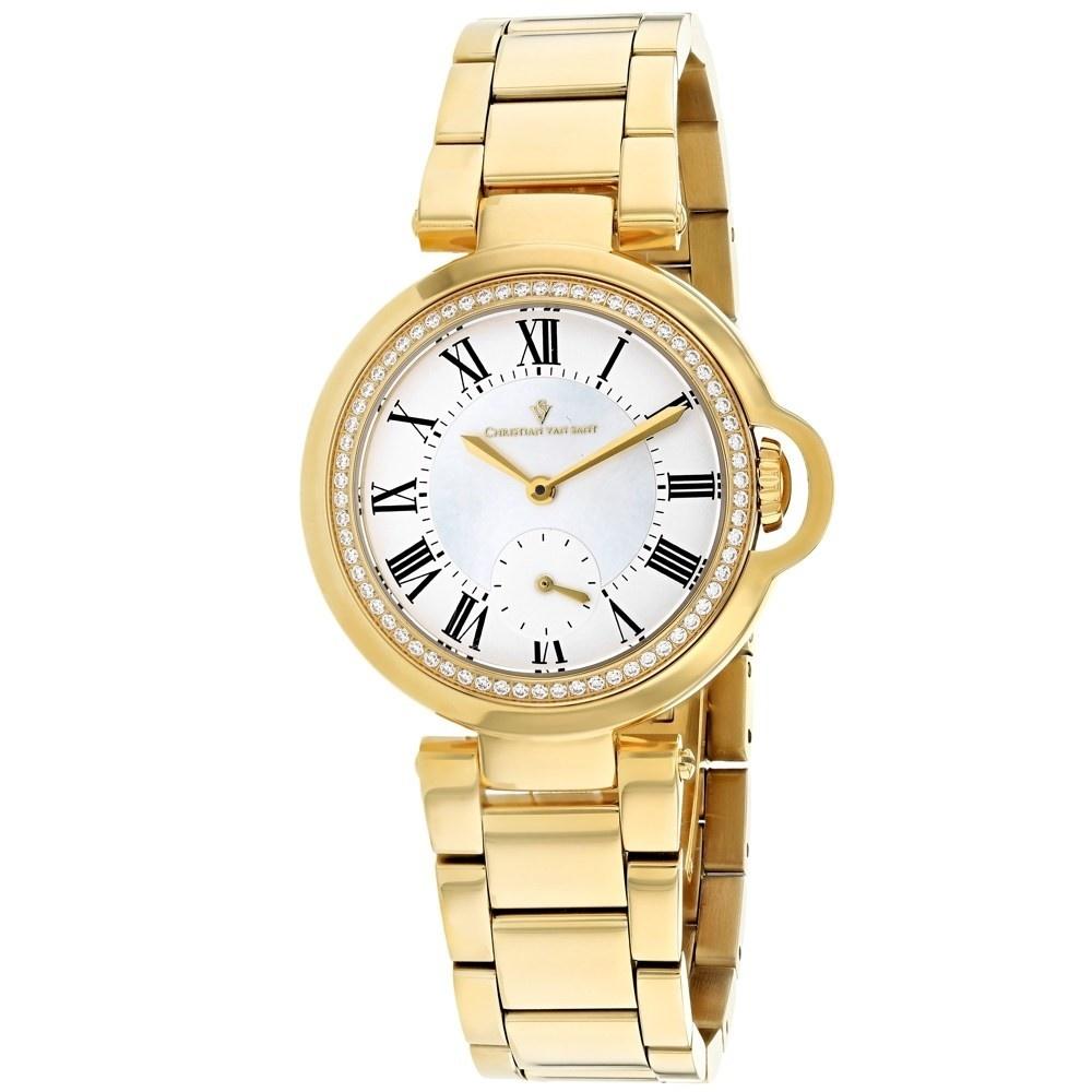 Christian Van Sant Women&#39;s CV0231 Cybele Gold-Tone Stainless Steel Watch