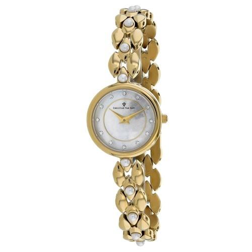 Christian Van Sant Women&#39;s CV0616 Perla Gold-Tone Stainless Steel Watch