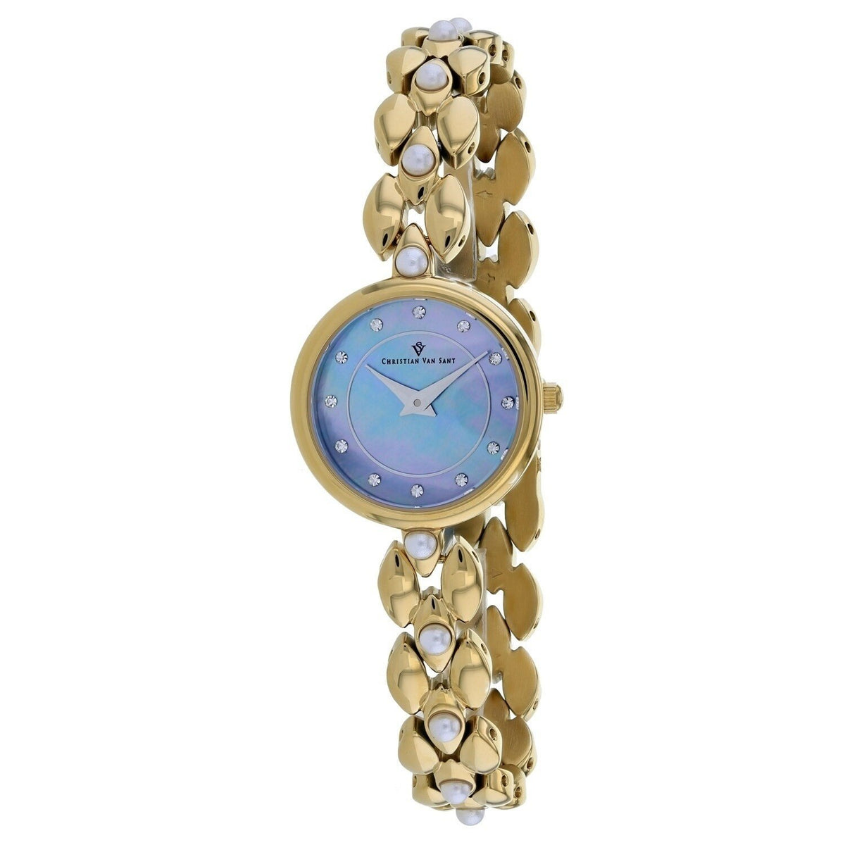 Christian Van Sant Women&#39;s CV0617 Perla Gold-Tone Stainless Steel Watch