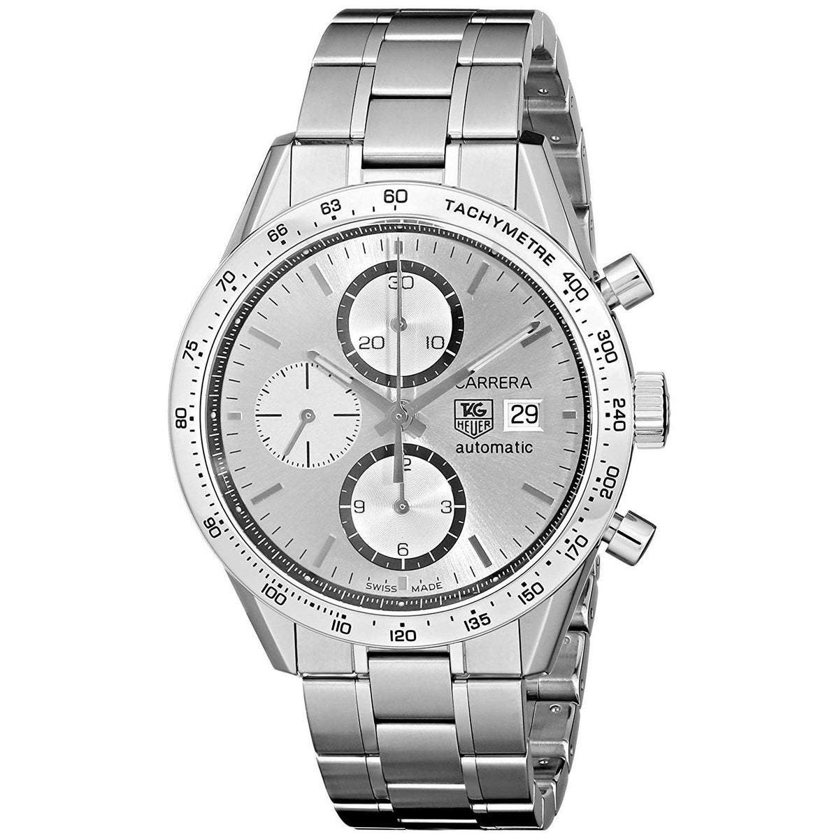 Tag Heuer Men&#39;s CV2017.BA0794 Carrera Chronograph Stainless Steel Watch