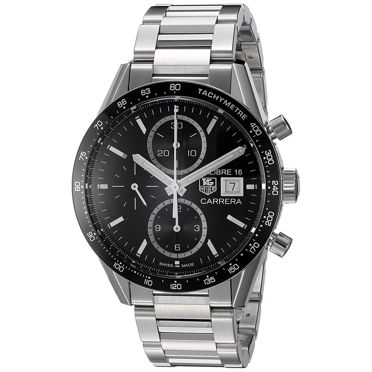 Tag Heuer Men&#39;s CV201AJ.BA0727 Carrera Chronograph Automatic Stainless Steel Watch