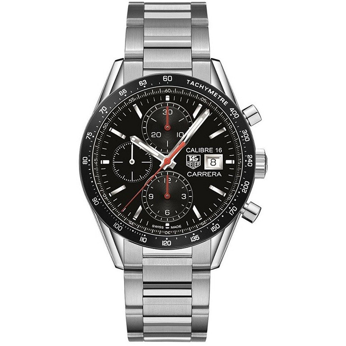 Tag Heuer Men&#39;s CV201AK.BA0727 Carrera Chronograph Automatic Stainless Steel Watch