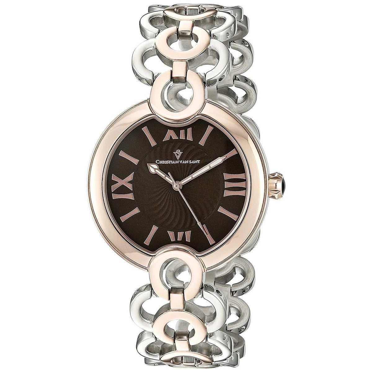 Christian Van Sant Women's CV2816 Twirl Two-Tone Stainless Steel Watch
