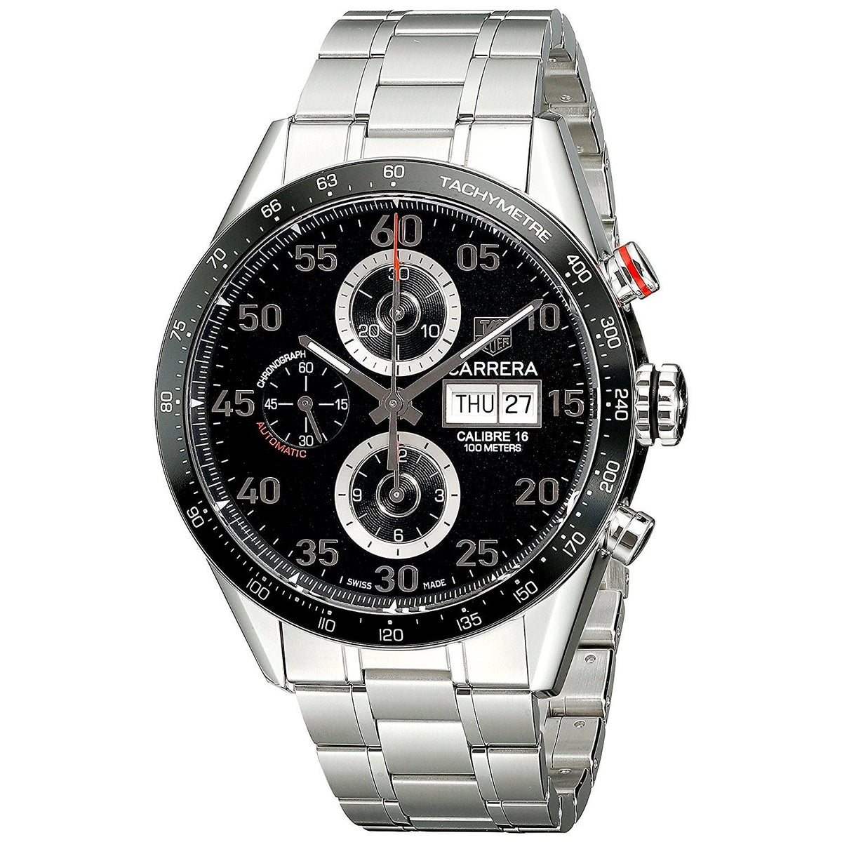 Tag Heuer Men&#39;s CV2A10.BA0796 Carrera Automatic Chronograph Stainless Steel Watch
