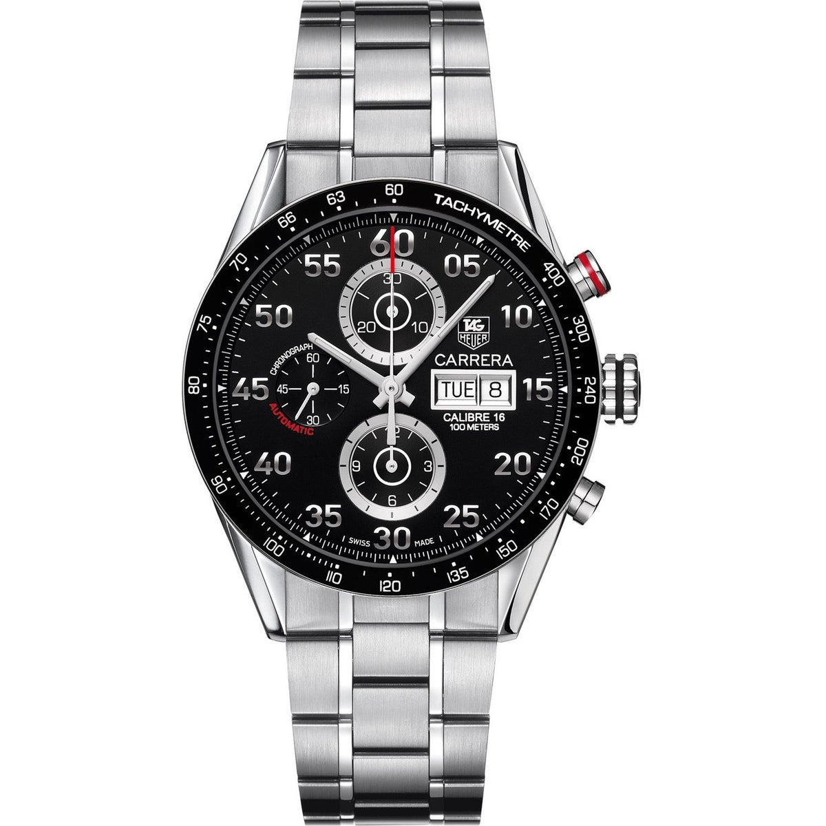 Tag Heuer Men&#39;s CV2A1R.BA0796 Carrera Chronograph Automatic Stainless Steel Watch