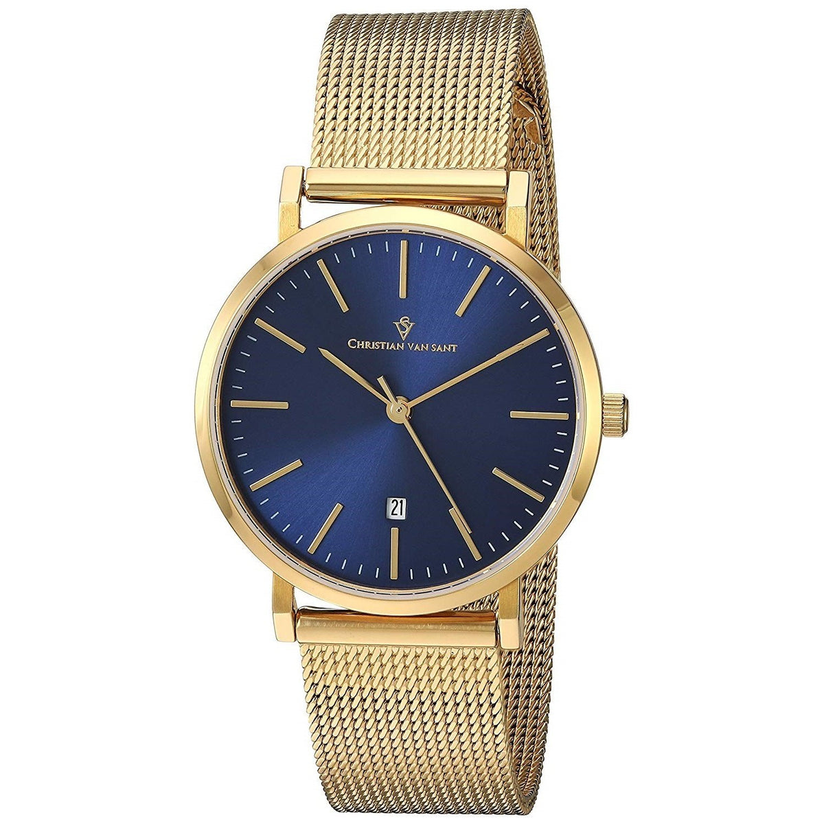 Christian Van Sant Women&#39;s CV4224 Paradigm Gold-Tone Stainless Steel Watch