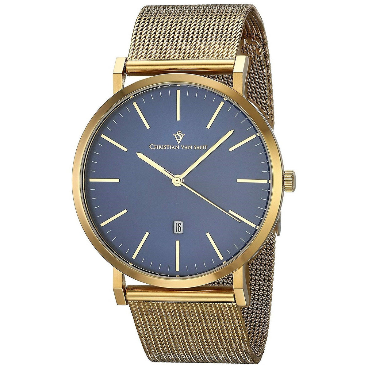 Christian Van Sant Men&#39;s CV4324 Paradigm Gold-Tone Stainless Steel Watch