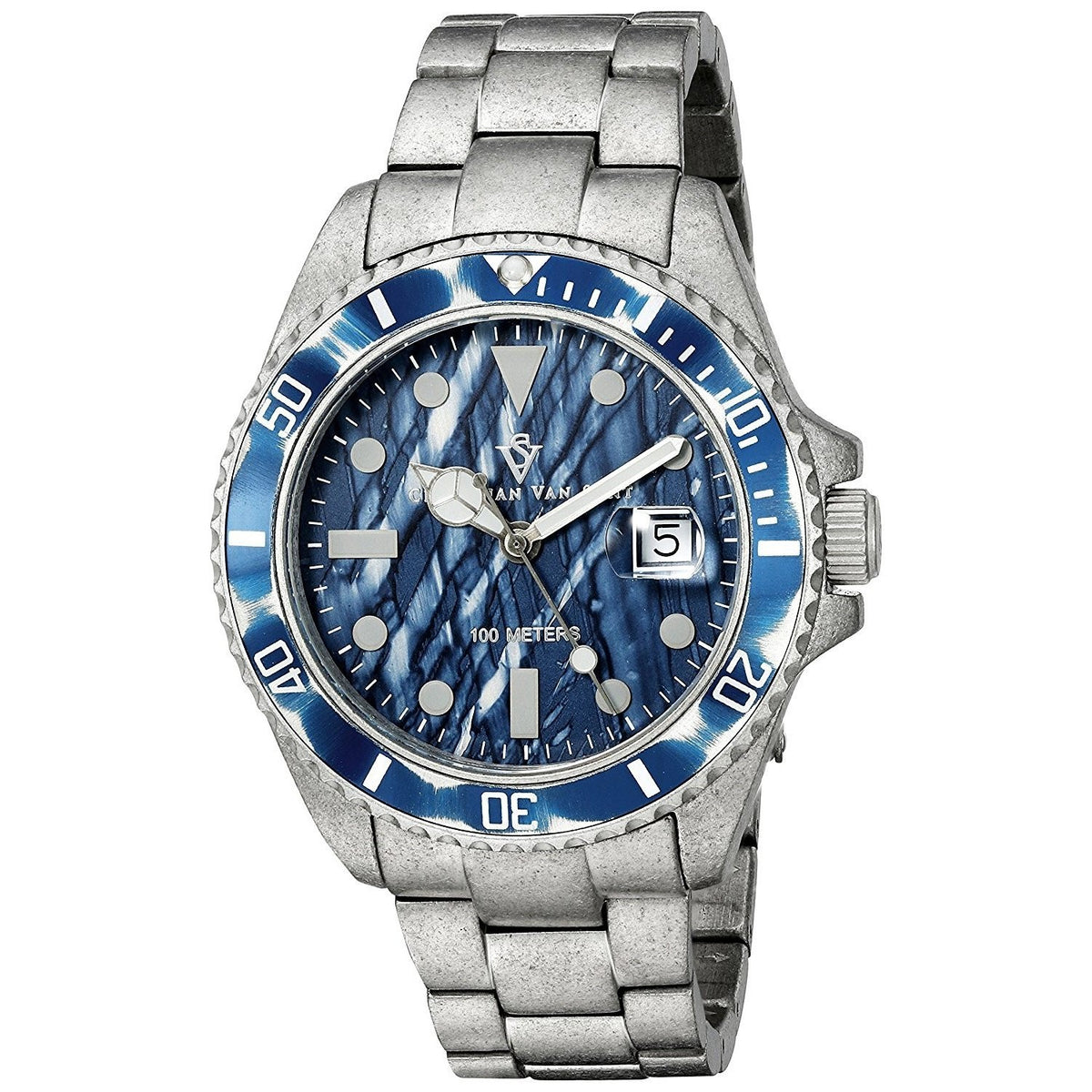 Christian Van Sant Men's CV5103 Montego Vintage Stainless Steel Watch