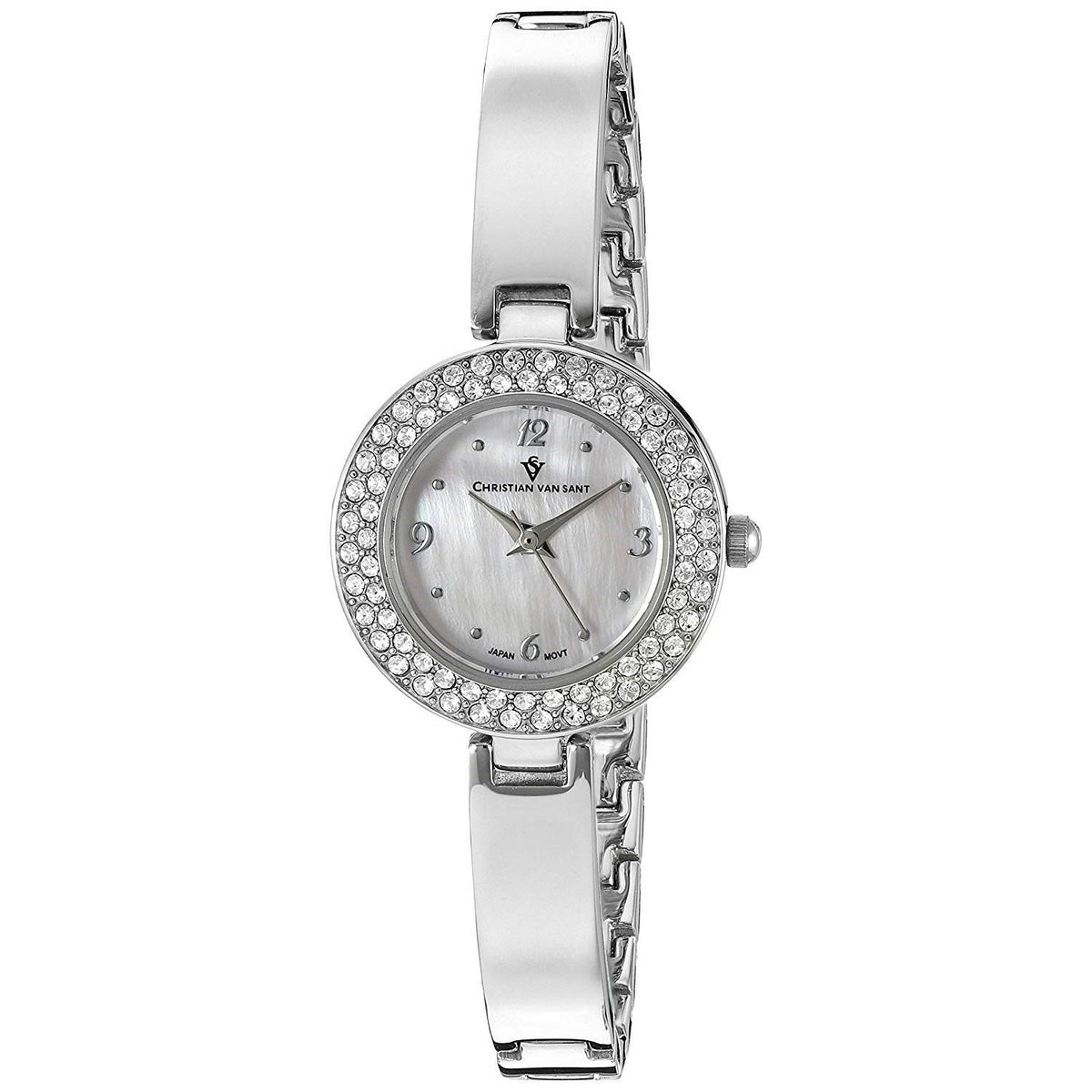 Christian Van Sant Women&#39;s CV8611 Palisades Dot Stainless Steel Watch