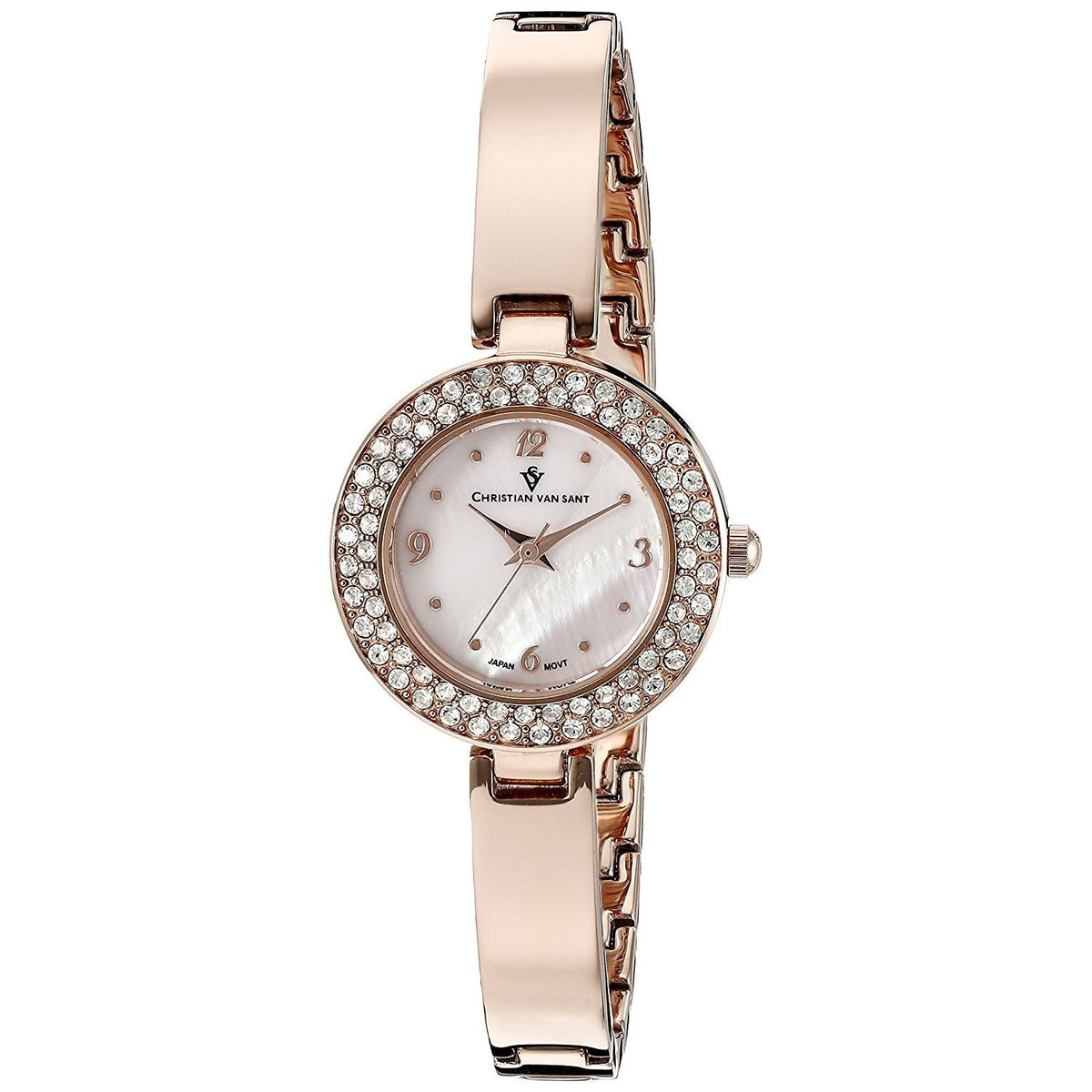 Christian Van Sant Women's CV8614 Palisades Dot Rose Gold-Tone Stainless Steel Watch