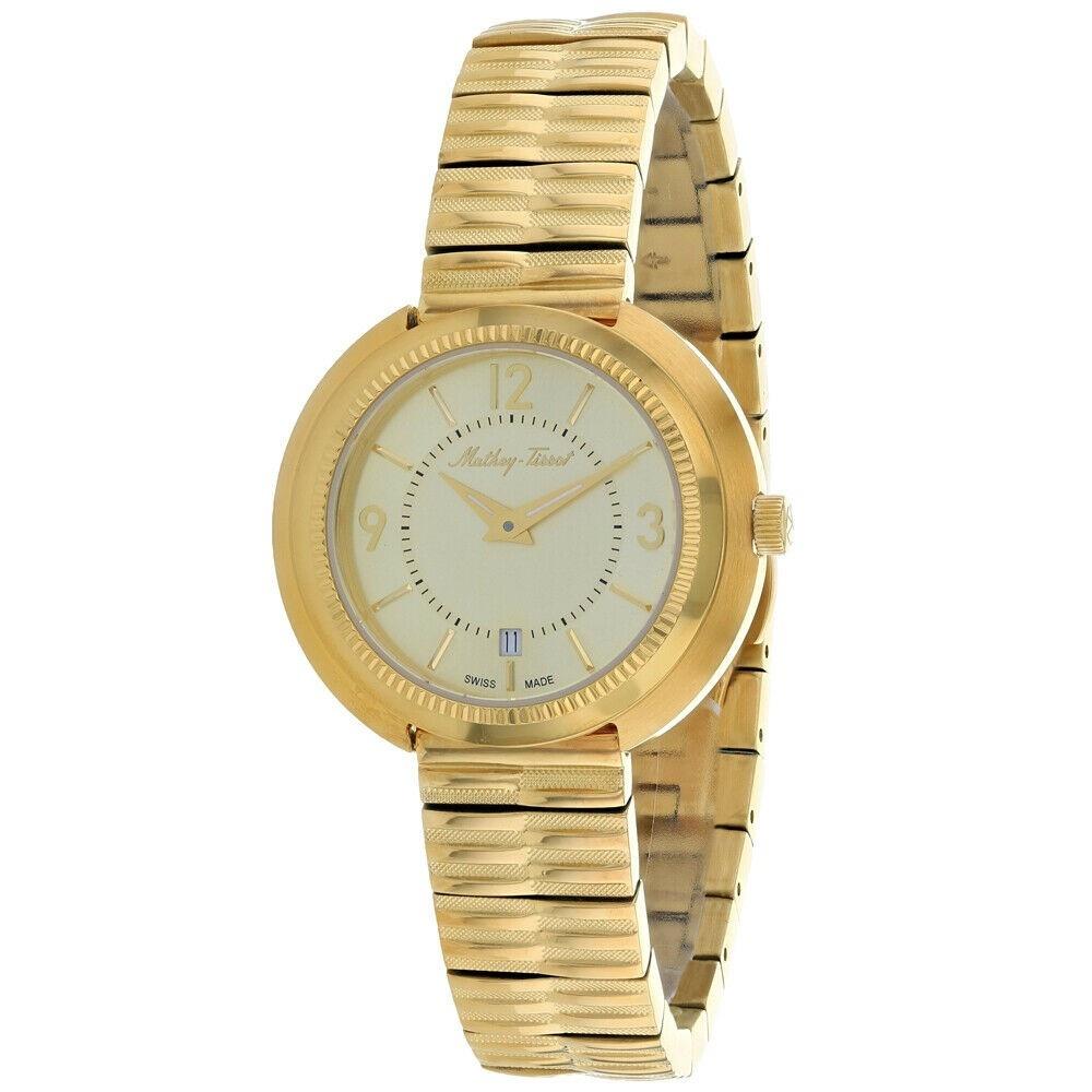 Mathey-Tissot Women's D1084PDI Lutenzia Gold-Tone Stainless Steel Watch