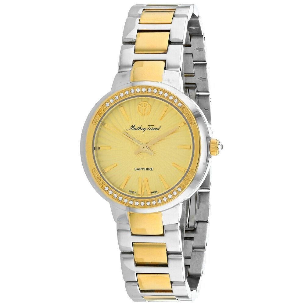Mathey-Tissot Women's D3082BDI Lucrezia Two-Tone Stainless Steel Watch