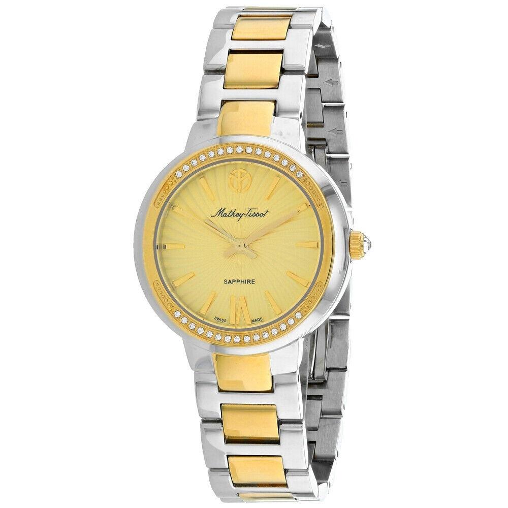 Mathey-Tissot Women&#39;s D3082BDI Lucrezia Two-Tone Stainless Steel Watch