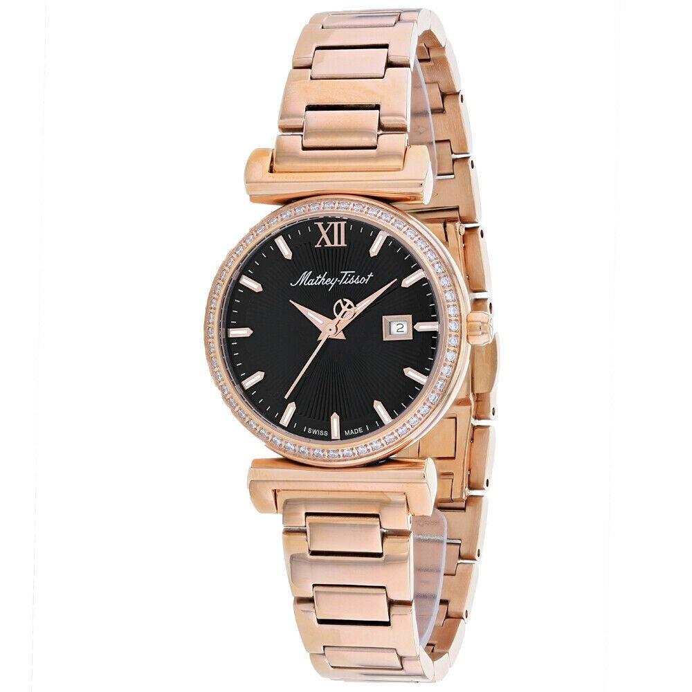 Mathey-Tissot Women's D410PQN Elegance Rose Gold-Tone Stainless Steel Watch