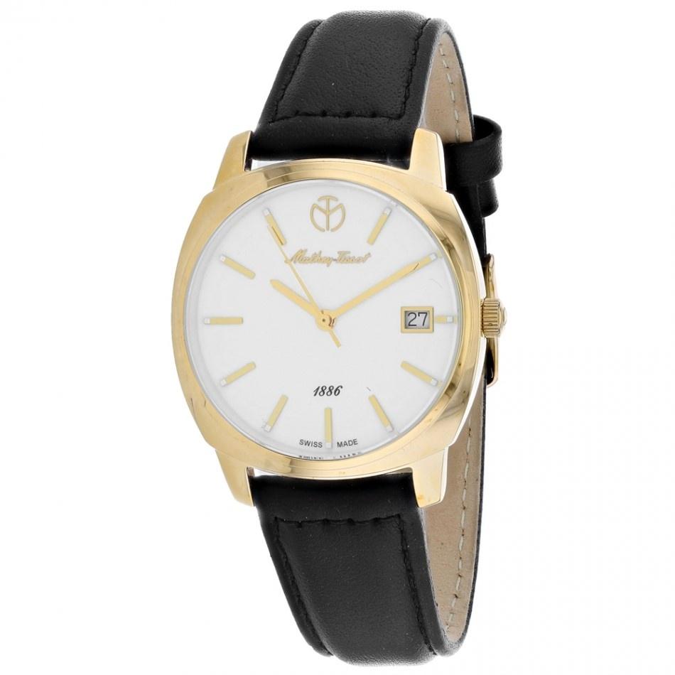 Mathey-Tissot Women's D6940PIY Smart Black Leather Watch