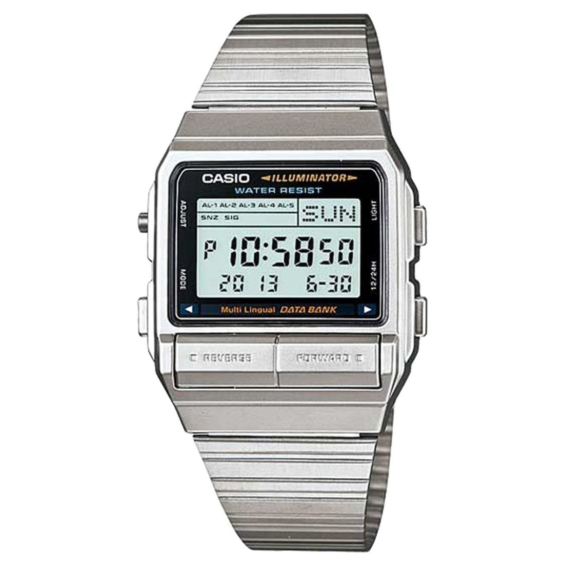 Casio Men&#39;s DB-380-1DF Classic Digital Stainless Steel Watch