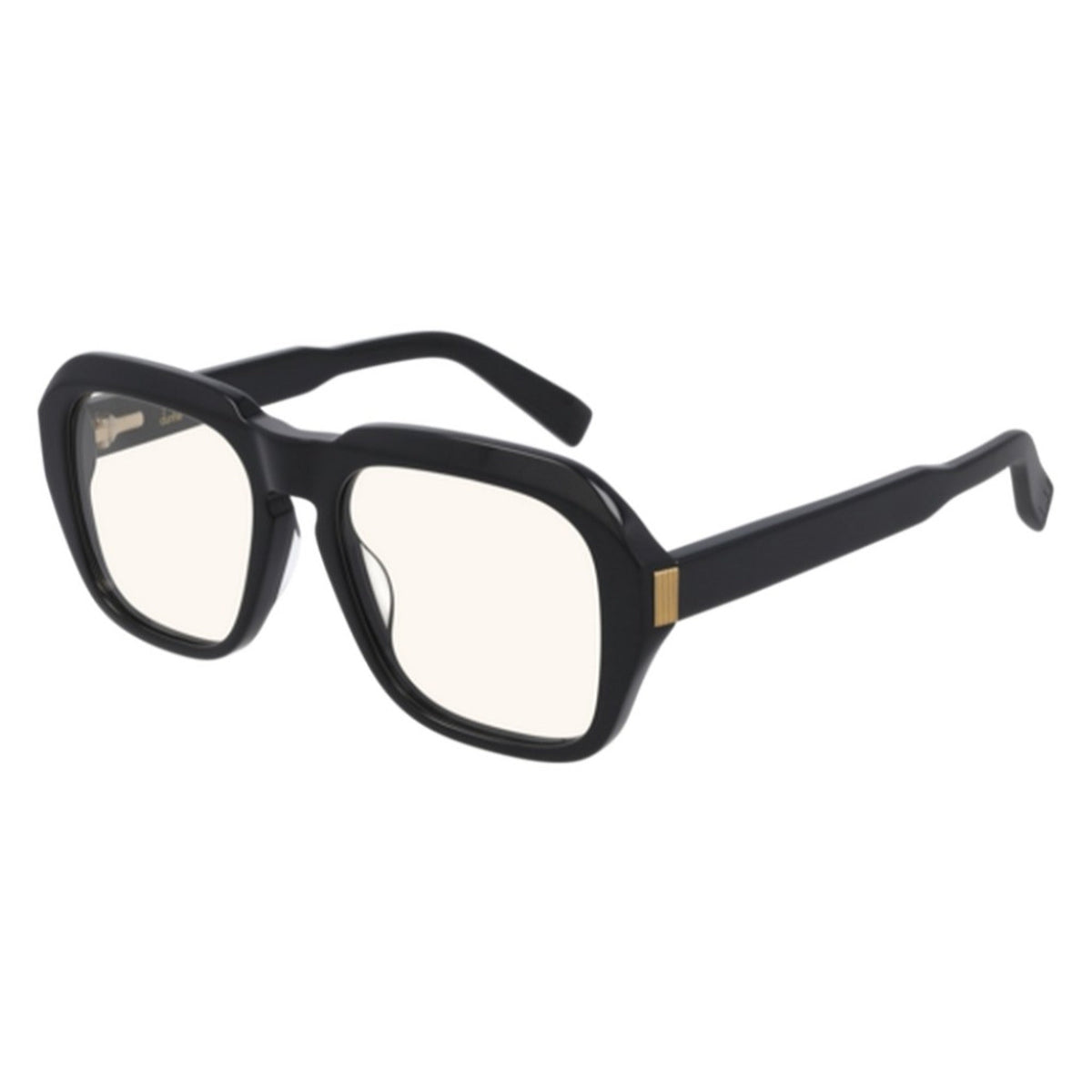 Dunhill Unisex Sunglasses Spring Summer 2021 Black Yellow Nylon Nylon Shiny DU0001S 007
