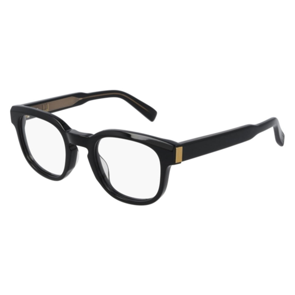 Dunhill Men's Sunglasses Spring Summer 2021 Black Transparent Demo Lens Demo Lens Shiny DU0003O 001