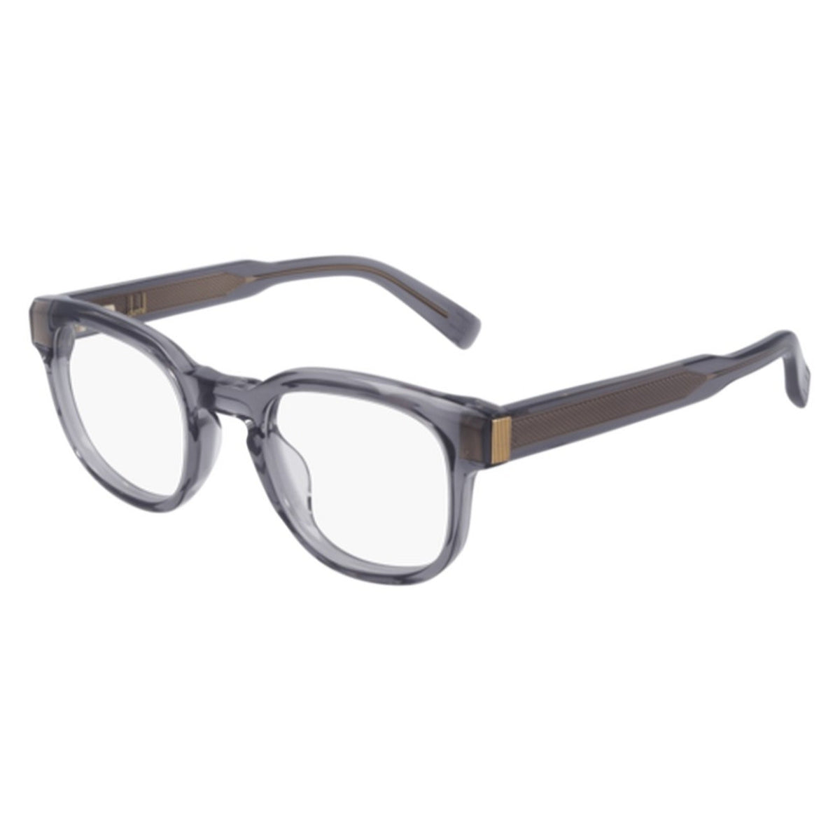 Dunhill Men's Sunglasses Spring Summer 2021 Grey Transparent Demo Lens Demo Lens Transparent DU0003O 004