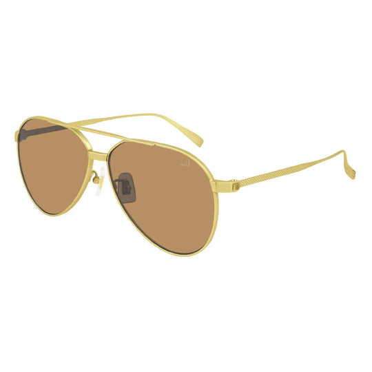 Dunhill Men's Sunglasses Spring Summer 2021 Gold Brown Nylon Nylon Light DU0005S 003