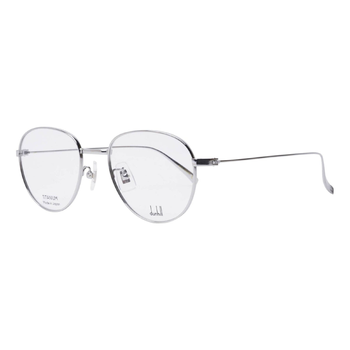 Dunhill Men's Sunglasses Spring Summer 2021 Silver Transparent Demo Lens Demo Lens Shiny DU0007O 003