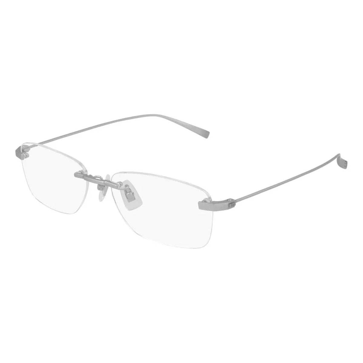 Dunhill Men's Sunglasses Spring Summer 2021 Silver Transparent Demo Lens Demo Lens Matte DU0010OJ 003