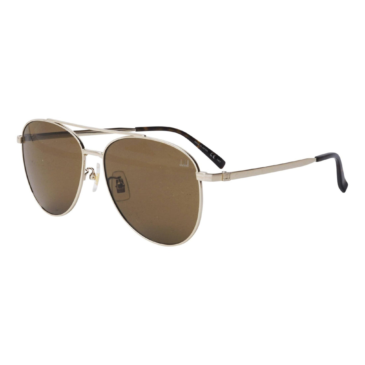 Dunhill Men's Sunglasses Fall Winter 2021 Gold Brown Nylon Nylon Light DU0012S 003
