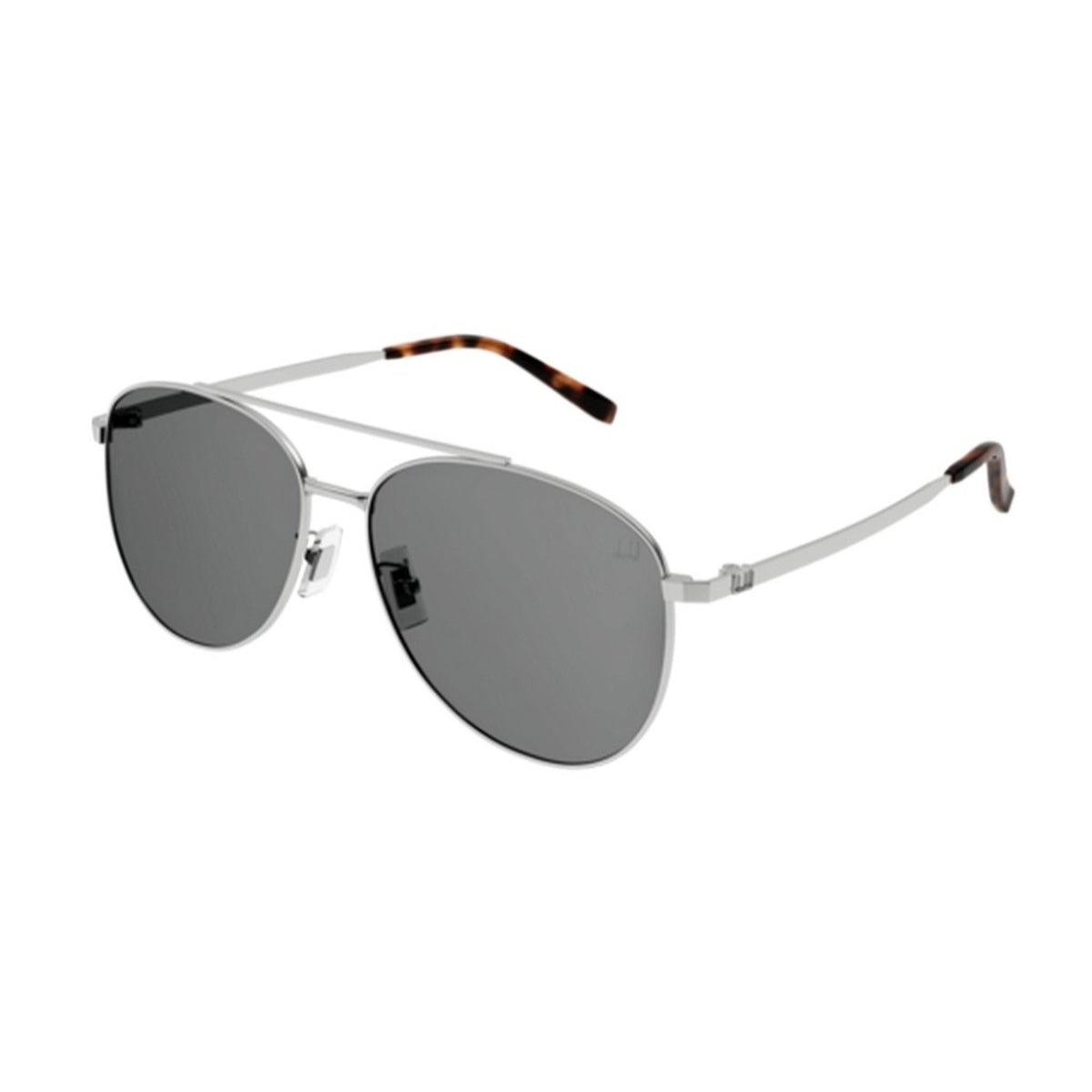 Dunhill Men's Sunglasses Fall Winter 2021 Silver Grey Nylon Nylon Matte DU0012S 004