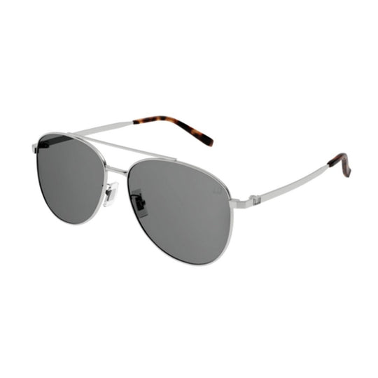 Dunhill Men's Sunglasses Fall Winter 2021 Silver Grey Nylon Nylon Matte DU0012S 004
