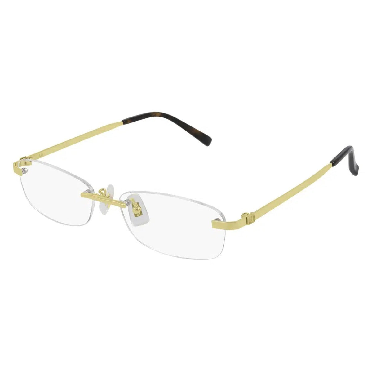 Dunhill Men's Sunglasses Spring Summer 2021 Gold Transparent Demo Lens Demo Lens Shiny DU0017OJ 004