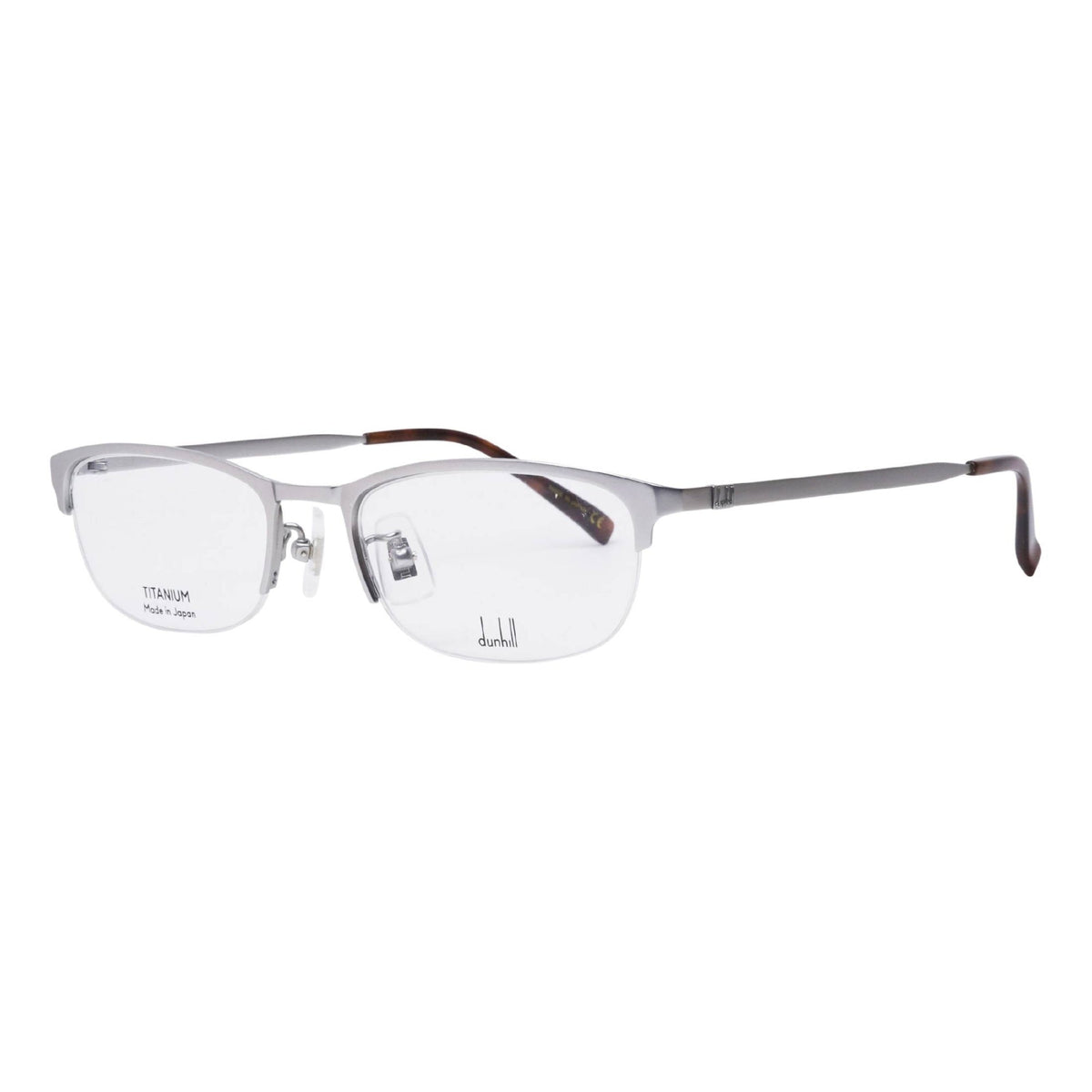 Dunhill Men's Sunglasses Spring Summer 2021 Silver Transparent Demo Lens Demo Lens Matte DU0019OJ 002