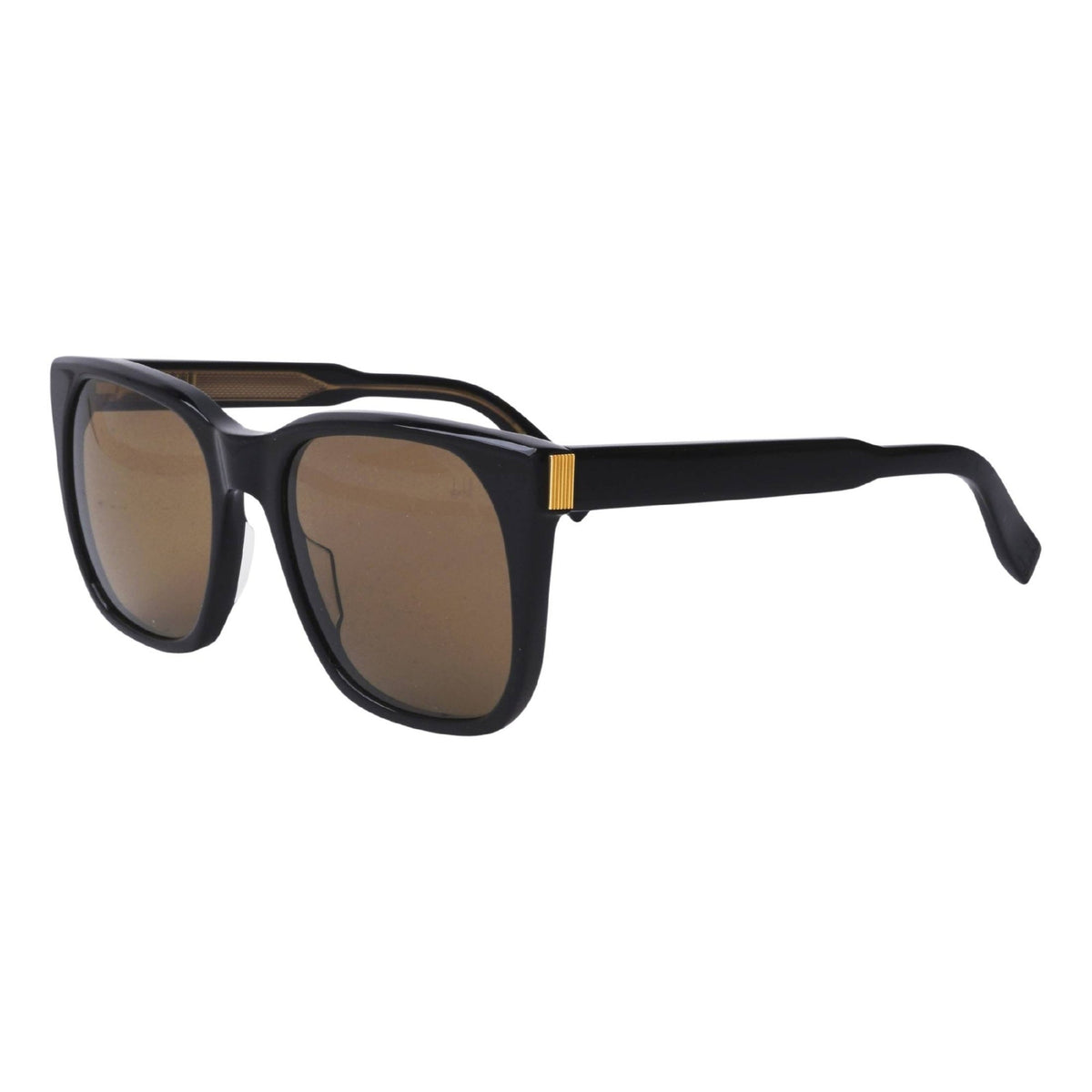 Dunhill Unisex Sunglasses Spring Summer 2021 Black Brown Nylon Nylon Shiny DU0023S 001