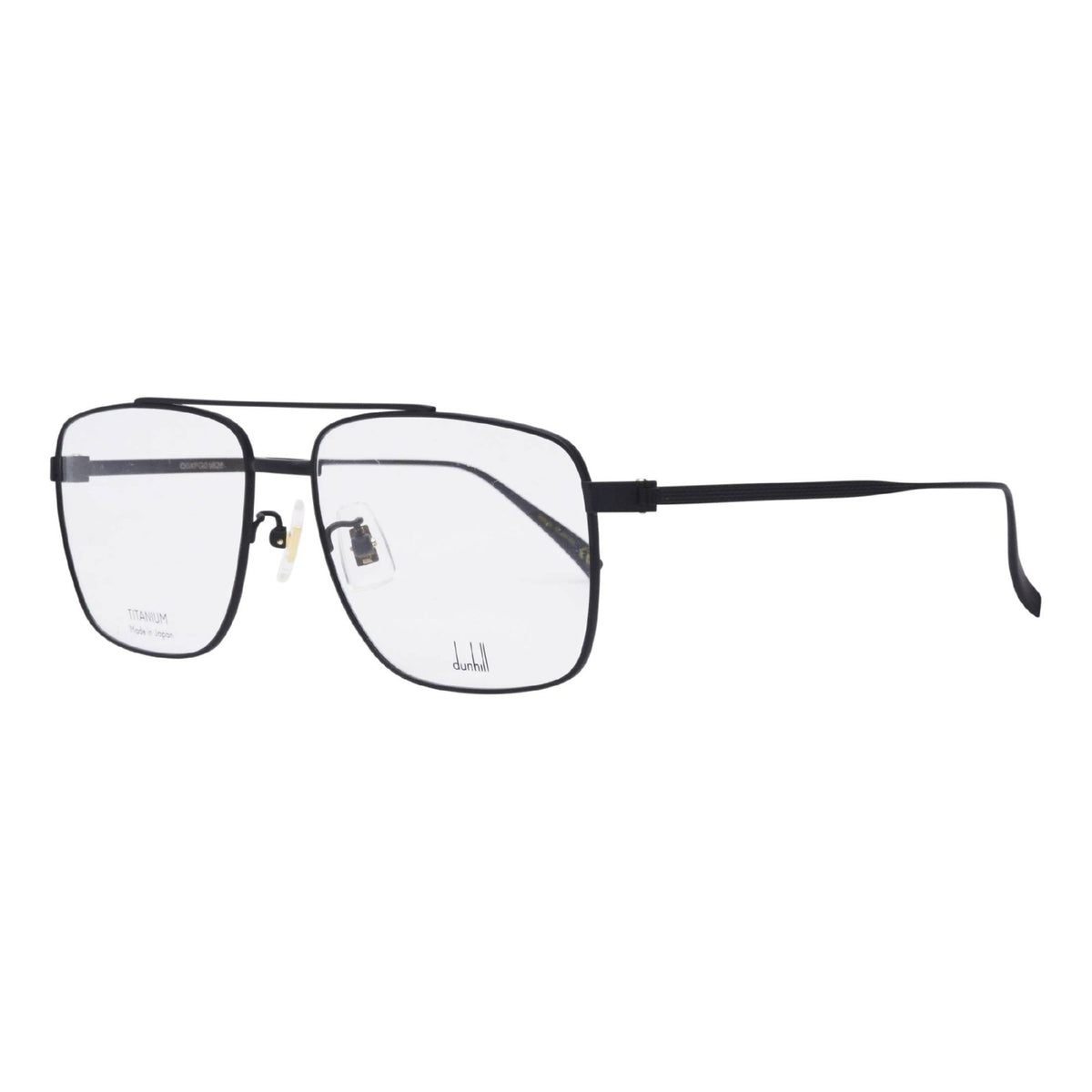 Dunhill Unisex Sunglasses Fall Winter 2021 Black Transparent Demo Lens Demo Lens Matte DU0024O 002