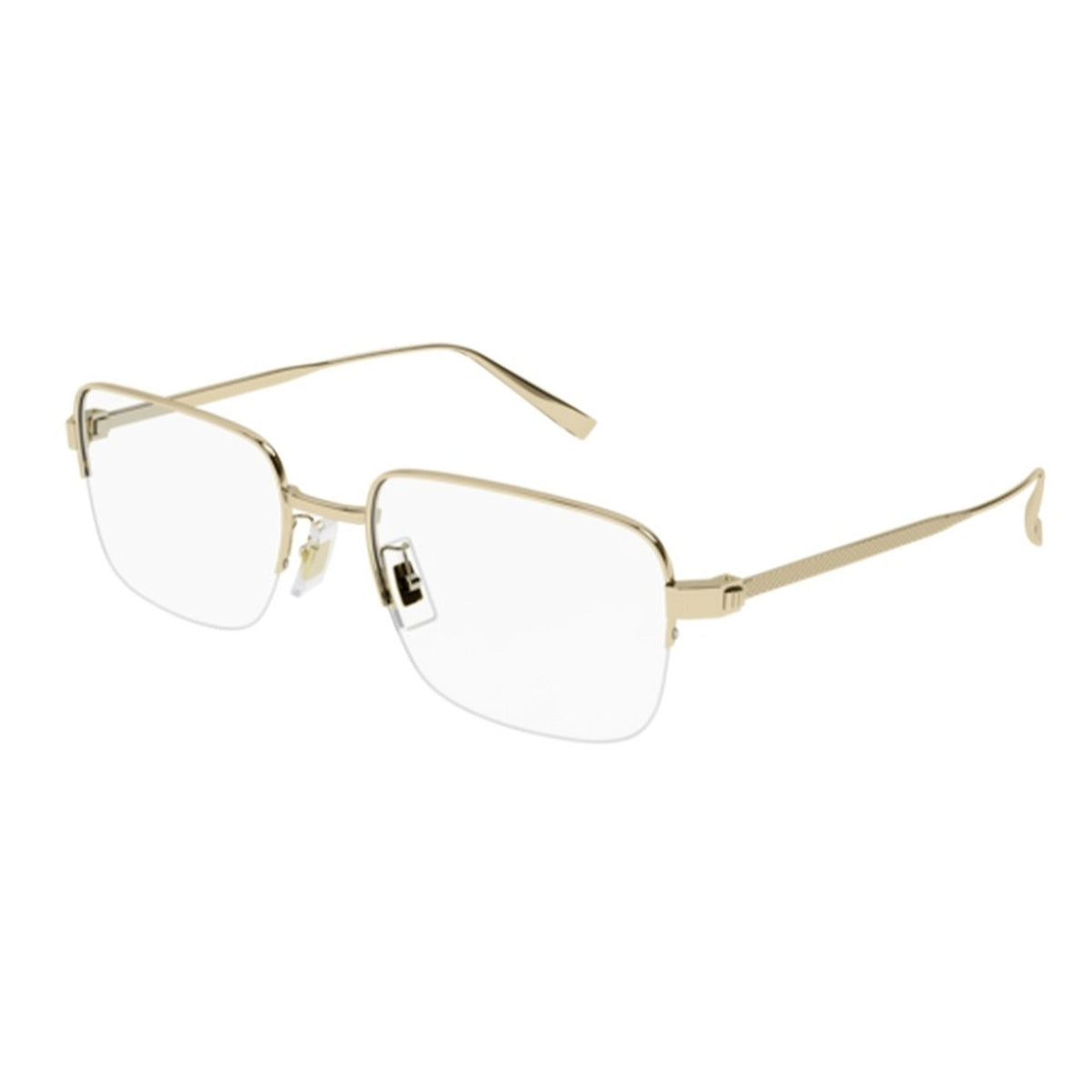 Dunhill Unisex Sunglasses Fall Winter 2021 Gold Transparent Demo Lens Demo Lens Light DU0025O 003